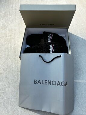 Balenciaga Black Slides